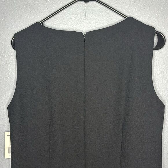 NWT NEW Karen Scott Black Mid Knee Length Sleeveless Career Dress Size 10 - Picture 10 of 11